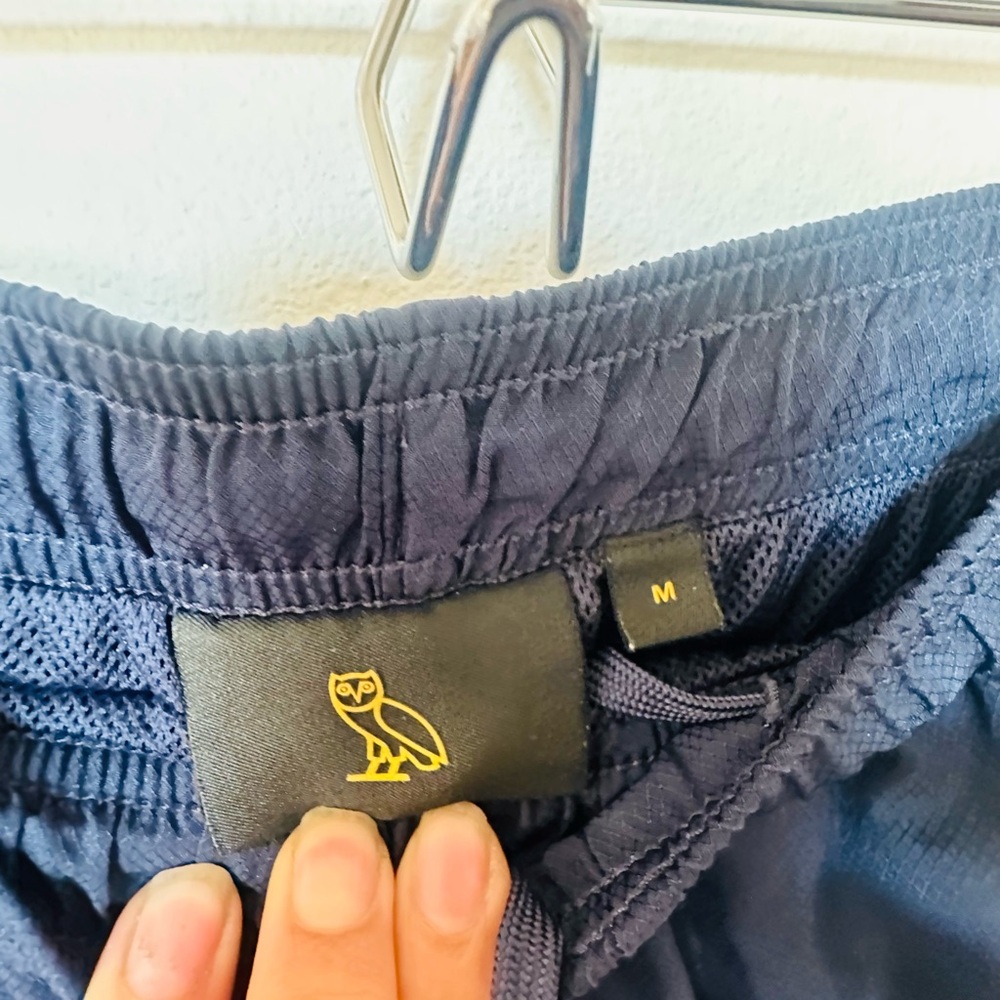 OVO Men's navy and Red Track Pants - Picture 3 of 4